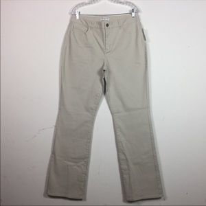 Coldwater Creek khaki jeans w/stretch NWT